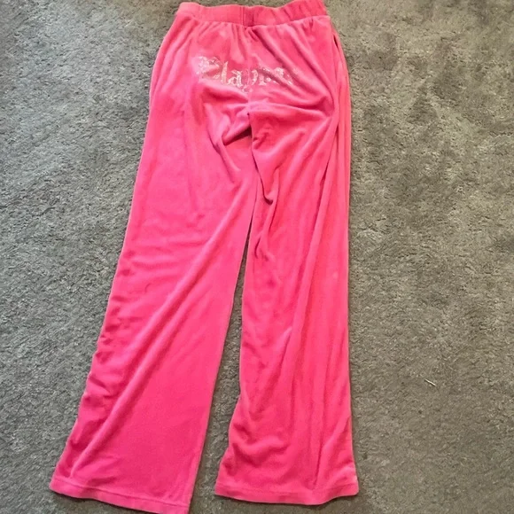 PLAYBOY Hot Pink Wide-Leg Lounge Pants | Y2K | Size XL - Picture 10 of 14